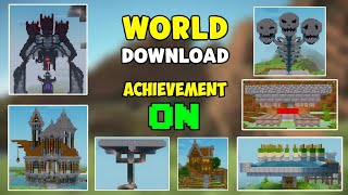 Minecraft 121 survival world download  Download map survival Mcpe 121  Mcpe world download [upl. by Muryh]