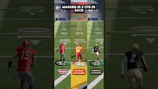 Carson Beck Vs Patrick Mahomes Vs Shedeur Sanders madden25 cfb25 [upl. by Goody976]