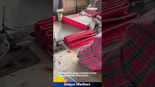 The process of making firecrackers  The workers do their job perfectly  machine shorts [upl. by Sabanrab847]