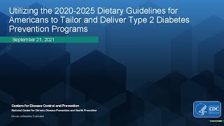 Dietary Guidelines for Americans GDAs 20202025 [upl. by Nagek]