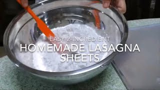 Homemade Lasagna Sheets [upl. by Gittle]