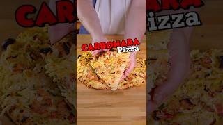 Carbonara Pizza 🍕 shorts [upl. by Arnoldo]