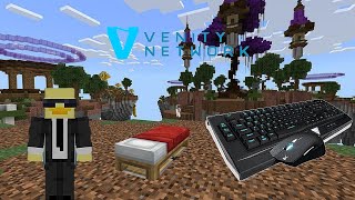 Playing MCPE Bedwars With Keyboard And Mouse  Venity Network  minecraft minecraftbedwars mcpe [upl. by Ralina]