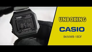 JAM TANGAN CASIO GENERAL B650WB 1BDF  B650WB1BDF UNBOXING  GROSIRJAMTANGANCOM [upl. by Noremac]