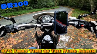 DR200 MotoVlog  Its That Time of the Year Again dualsport [upl. by Wehrle]