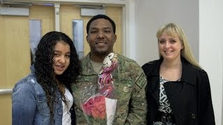 Soldier Returns Home from Afghanistan Surprises Daughter at School [upl. by Eno800]