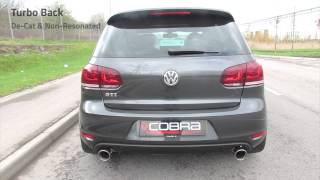 VW Golf Mk6 GTI Performance Exhaust by Cobra Sport Exhausts [upl. by Morgen661]