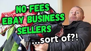 NO FEES For Ebay BUSINESS SELLERSWell Sort Of UK Ebay Reseller [upl. by Maclay460]