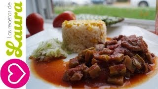 Carne con Nopales en Salsa Roja [upl. by Alyos]