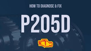 How to Diagnose and Fix P205D Engine Code  OBD II Trouble Code Explain [upl. by Meelak]