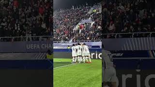 Le doublé de Mukau après un gros travail de FernandezPardo  🤩BolognaLOSC UCL ChampionsLeague [upl. by Anitsirhk]