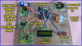 Automatic Vehicle Speed Control System In A Restricted Zone [upl. by Milstone]