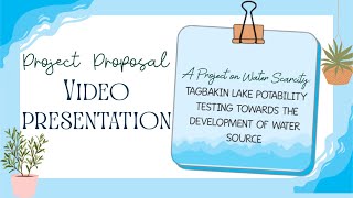 Capstone Project Proposal Video Presentation  STEM Capstone Action Plan Presentation [upl. by Lezley]