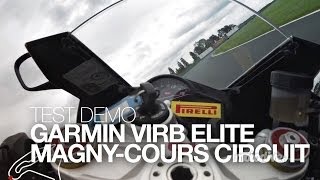 TEST DEMO  Camera GARMIN VIRB Elite sur le Circuit MagnyCours [upl. by Nagar]