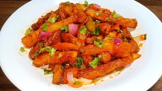 Crispy Chilli Potato  how to make chilli potato recipe  evening potato snacks by Easy Food Recipes [upl. by Bogart632]