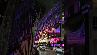 Saks Light Show during Christmas Season at 5th Avenue Manhattan NYC [upl. by Syxela]