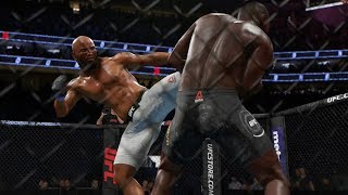 UFC 248  Israel Adesanya vs Yoel Romero Full Fight  UFC Middleweight Title EA UFC 3 [upl. by Annayram]