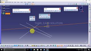 CATIA V5 Sketcher Spline Line Conic Point  Tamil [upl. by Elodea]