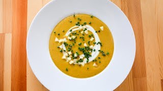 Curried Parsnip Soup  Vegan Friendly [upl. by Pasadis641]