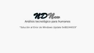 0x80244019 error al actualizar Windowssolucion [upl. by Nawud]