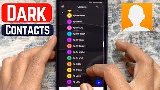 Enable Dark Mode in Googles Contacts App for Android Phone [upl. by Doty]