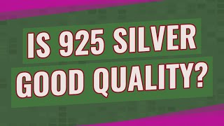 Is 925 silver good quality [upl. by Anitnatsnok]