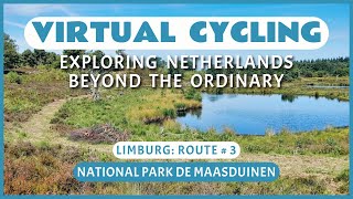 Fietsroute Nationaal Park De Maasduinen  Virtueel Fietsen [upl. by Udella]