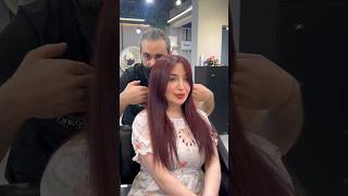 hair Color Burgundy hair nouryounes color [upl. by Salvatore936]