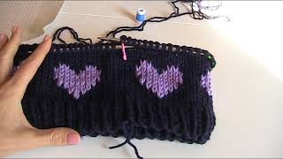 Cappuccio ai ferri parte1 knitting cowl cape part1 lavorare a maglia [upl. by Jonme]