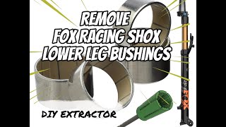 Fox racing shox 32 remove bushing DIY 3d printed extractor fox diy 3d [upl. by Silma]