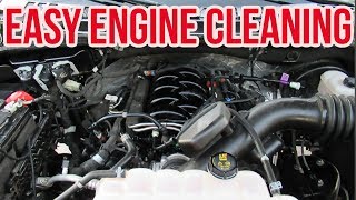 HOW TO CLEAN YOUR ENGINE  NO WATER NO SCRUBBING [upl. by Naggem153]