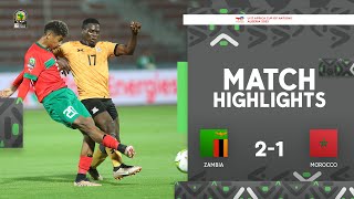 Zambia 🆚 Morocco  Highlights  TotalEnergiesAFCONU17 2023  MD3 Group B [upl. by Anahtor435]