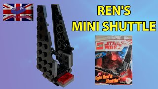 LEGO Star Wars set 9118311  2017 polly bag mini Kylo Rens Shuttle build and review [upl. by Frasier467]