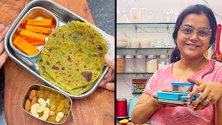 Bachchon ko til khilane ka sabse asaan tareeka Tiffin recipes aloo Palak paratha [upl. by Naened]