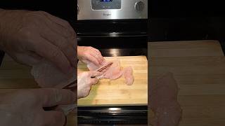 Making Chicken Cordon Bleu food foodie chickenrecipe chickencordonbleu [upl. by Akaya575]