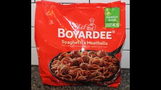 Chef Boyardee Frozen Meal Spaghetti amp Meatballs Review [upl. by Eidnil]