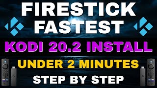 FASTEST KODI INSTALL ON FIRESTICK EVER 2023 UPDATE [upl. by Ahern422]