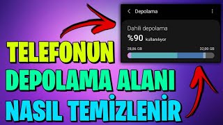 TELEFONUN DEPOLAMA ALANI NASIL TEMİZLENİR GERÇEKTEN OLUYOR [upl. by Nitsug690]