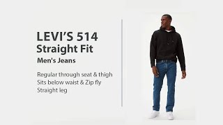 Levis 514 Straight Fit Mens Jeans  Jeans Advice [upl. by Demeyer]