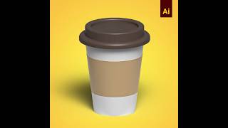 Coffee Cup Mockup Design in Adobe Illustrator [upl. by Trimble]