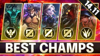 BROKEN Champions In 1411 for FREE LP  BEST CHAMPS to MAIN for Every Role  LoL Guide Patch 1411 [upl. by Franni376]