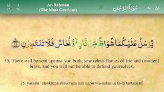 055 Surah Ar Rahman with Tajweed by Mishary Al Afasy iRecite [upl. by Rechaba]