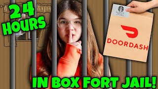 24 Hours In BOX FORT JAIL [upl. by Gnous]