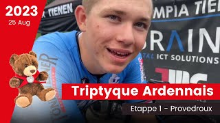 Triptyque Ardennais 2023 stage 1  U17 race  quotProvedrouxquot  Michiel Nijst [upl. by Ahrens]