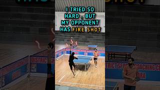 Fire Shots 🔥 My Opponent has Some Serious Skills in Ping Pong 😲 shorts pingpong [upl. by Eva919]