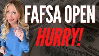 Dont Miss Out FAFSA Application Portal Open Now [upl. by Robinia]