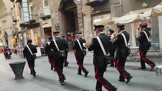 Napoli Via Chiaia 21062023 La banda dei carabinieri per Napoli [upl. by Neirual]