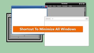 Shortcut To Minimize All Windows In Microsoft Windows [upl. by Ycnay]