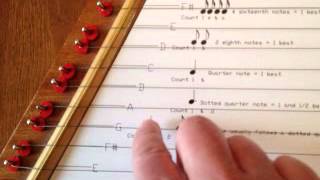 Video of a Zither Cymbala Lap Harp Plucked Psaltery Tuned to G Major  Tuning Guide [upl. by Latrina]