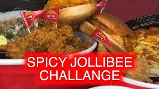 SPICY JOLLIBEE CHALLENGE insane spice Ramizeinn [upl. by Thordis803]